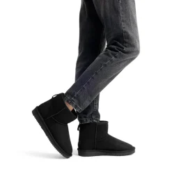 [FuzzyClassic I Low Boot] Faux Fur Lined Suede Snow Boots