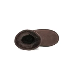 [FuzzyClassic Kid's Mid Boot] Boys & Girls Winter Fur Lined Suede Boots