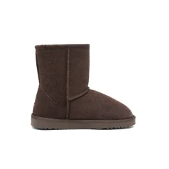[FuzzyClassic Kid's Mid Boot] Boys & Girls Winter Fur Lined Suede Boots