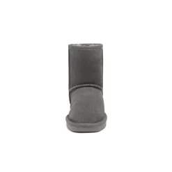 [FuzzyClassic Kid's Mid Boot] Boys & Girls Winter Fur Lined Suede Boots