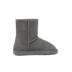 [FuzzyClassic Kid's Mid Boot] Boys & Girls Winter Fur Lined Suede Boots