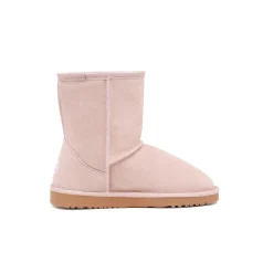 [FuzzyClassic Kid's Mid Boot] Boys & Girls Winter Fur Lined Suede Boots