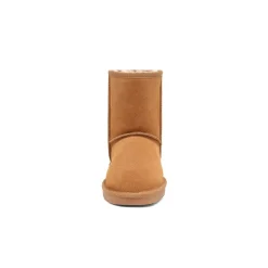 [FuzzyClassic Kid's Mid Boot] Boys & Girls Winter Fur Lined Suede Boots