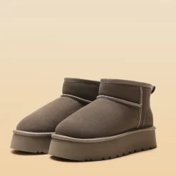 [Fuzzy Classic Maren] Women’s Suede Faux Fur Snow Boots
