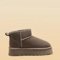 [Fuzzy Classic Maren] Women’s Suede Faux Fur Snow Boots