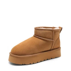 [Fuzzy Classic Maren] Women’s Suede Faux Fur Snow Boots