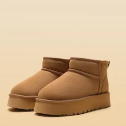 [Fuzzy Classic Maren] Women’s Suede Faux Fur Snow Boots