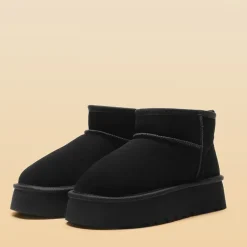 [Fuzzy Classic Maren] Women’s Suede Faux Fur Snow Boots