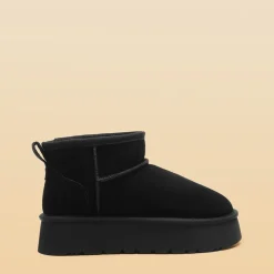 [Fuzzy Classic Maren] Women’s Suede Faux Fur Snow Boots