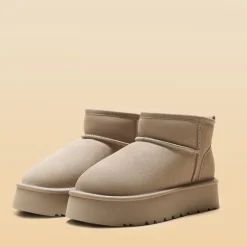 [Fuzzy Classic Maren] Women’s Suede Faux Fur Snow Boots