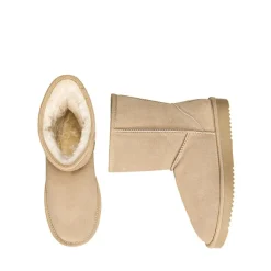 [FuzzyClassic Mid Boot] Suede Mid Calf Snow Boots