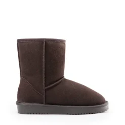 [FuzzyClassic Mid Boot] Suede Mid Calf Snow Boots