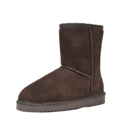 [FuzzyClassic Mid Boot] Suede Mid Calf Snow Boots
