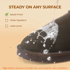 [FuzzyClassic Mini Boot] Splash-Proof Slip-On Suede Snow Boots