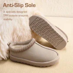 [FuzzyEasy Kid's Slip-on] Winter Suede Slippers