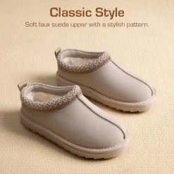 [FuzzyEasy Kid's Slip-on] Winter Suede Slippers