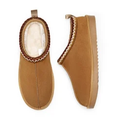 [FuzzyEasy Men's Slip-on] Suede Fur Slippers