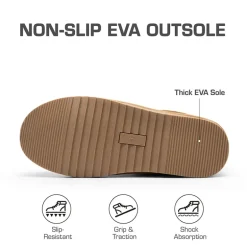 [FuzzyEasy Men's Slip-on] Suede Fur Slippers