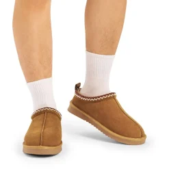 [FuzzyEasy Men's Slip-on] Suede Fur Slippers