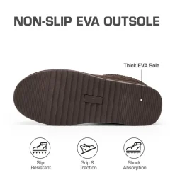 [FuzzyEasy Men's Slip-on] Suede Fur Slippers