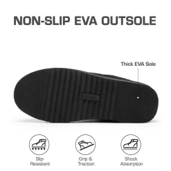[FuzzyEasy Men's Slip-on] Suede Fur Slippers
