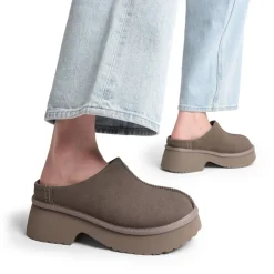 [FuzzyEASY Rhea] Women's Geta-Inspired Slip-On Mules