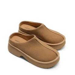 [FuzzyEASY Rhea] Women's Geta-Inspired Slip-On Mules