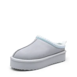[FuzzyEasy Women's Platform Slip-on] Plush Fur-Lined Winter Platform Slippers