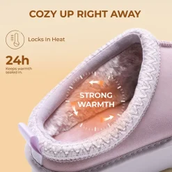 [FuzzyEasy Women's Platform Slip-on] Plush Fur-Lined Winter Platform Slippers