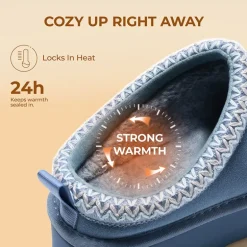 [FuzzyEasy Women's Platform Slip-on] Plush Fur-Lined Winter Platform Slippers