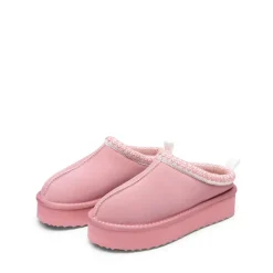 [FuzzyEasy Women's Platform Slip-on] Plush Fur-Lined Winter Platform Slippers