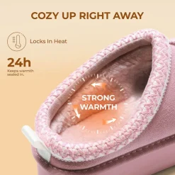 [FuzzyEasy Women's Platform Slip-on] Plush Fur-Lined Winter Platform Slippers