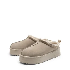 [FuzzyEasy Women's Platform Slip-on] Plush Fur-Lined Winter Platform Slippers
