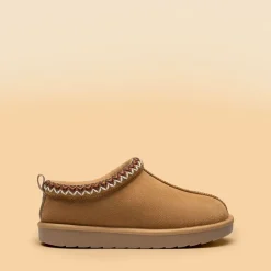 [FuzzyEasy Women's Slip-on] Embroidered Suede Fuzzy Cozy Slippers