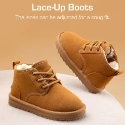 [FuzzyGo Kid's Cozy] Snow Ankle Boots