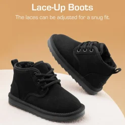 [FuzzyGo Kid's Cozy] Snow Ankle Boots
