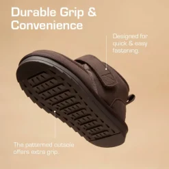 [FuzzyGo Kid's Cozy Tap] Hook-And-Loop Snow Boots