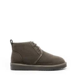 [FuzzyGo Women's Cozy] Suede Lace-Up Fur Snow Boots