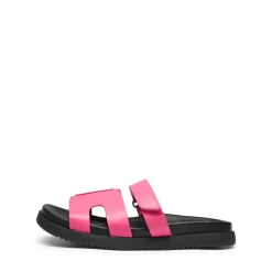 Geometric Cutout Slide Sandals