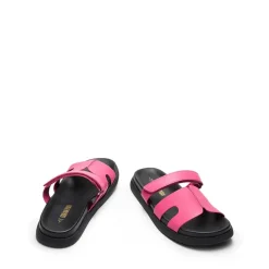 Geometric Cutout Slide Sandals