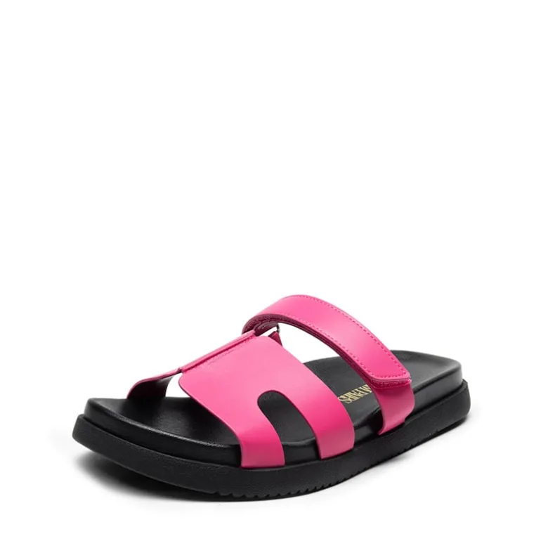 Geometric Cutout Slide Sandals