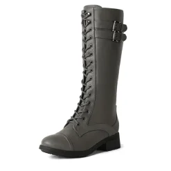 [Georgia] Faux Fur Lining Knee High Riding Boots
