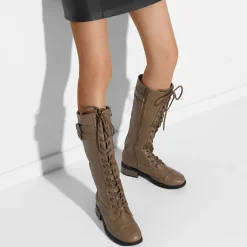 [Georgia] Faux Fur Lining Knee High Riding Boots