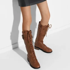 [Georgia] Faux Fur Lining Knee High Riding Boots