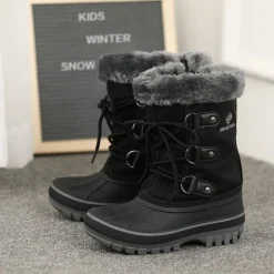 Girls and Boys Fur Lined Winter Snow Boots