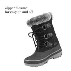 Girls and Boys Fur Lined Winter Snow Boots