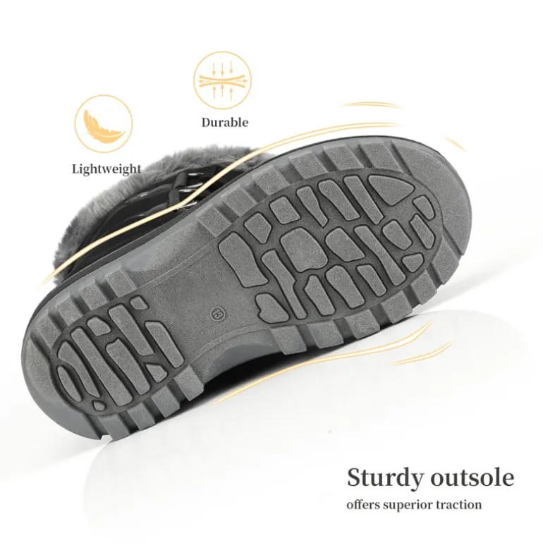 Girls and Boys Fur Lined Winter Snow Boots