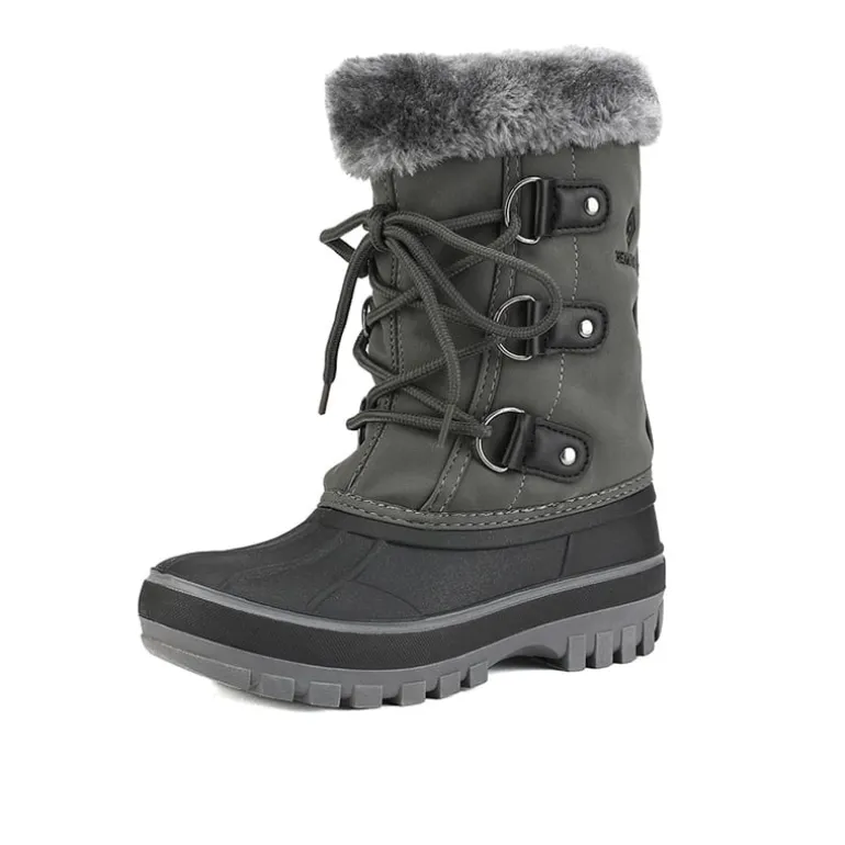 Girls and Boys Fur Lined Winter Snow Boots