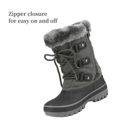 Girls and Boys Fur Lined Winter Snow Boots