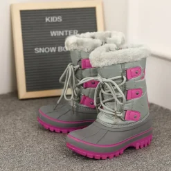 Girls and Boys Fur Lined Winter Snow Boots